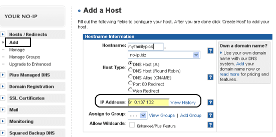 Manage hosts