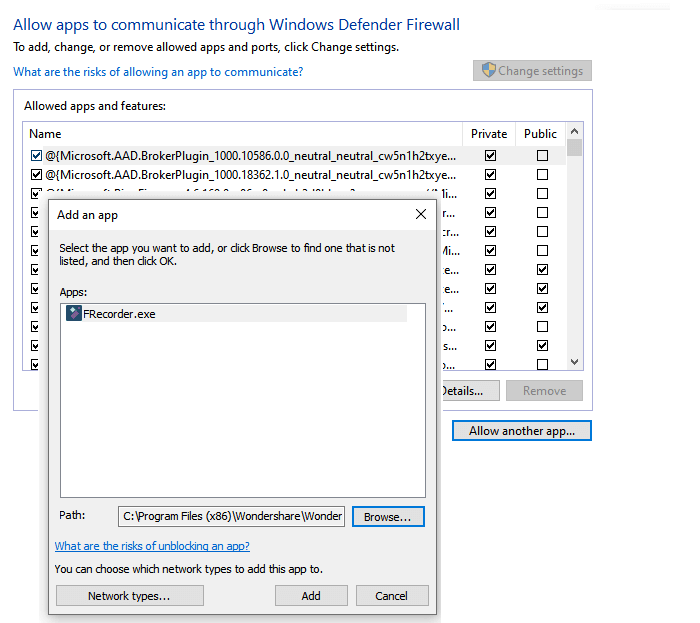 configure windows 10 firewall control