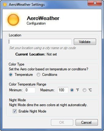 Aero Weather Application