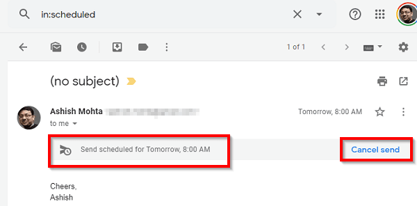 Cancel or Edit Scheduled Emails
