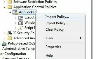 AppLocker Export Rules