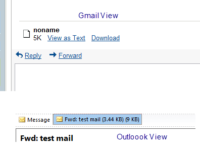 Attachment View in Emails