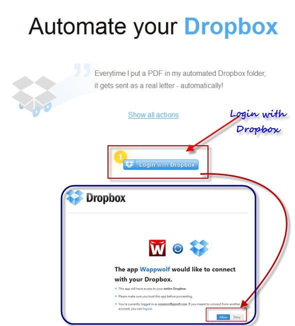 Automatically Process files dropped in a Dropbox Folder