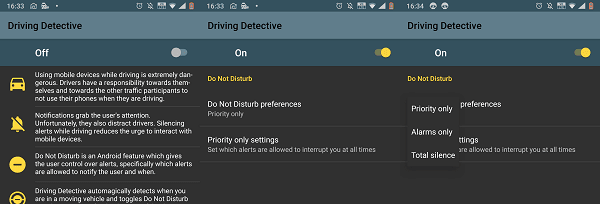 Automatically enable DND in Android