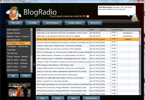 Blog Radio RSS to Podcast