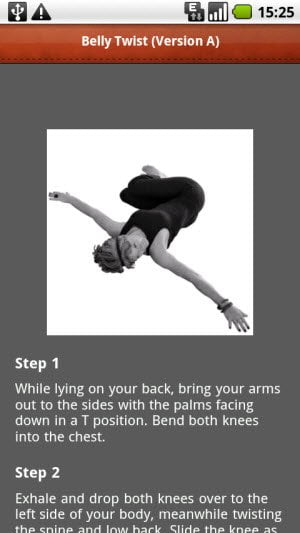 Body Fitness Android app gives you a detailed guide on practicing Yoga