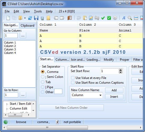 CSV Editor Pro 26.0 free