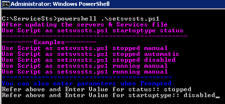 Change Status & Startup of Windows Services in Bulk
