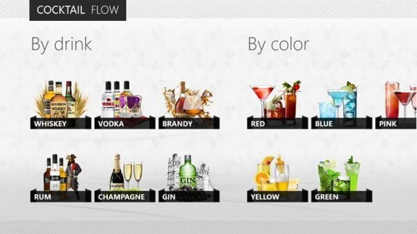Cocktail Windows 8 App