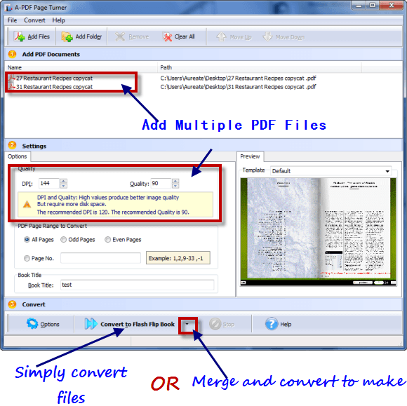 convert pdf flip book