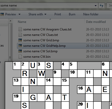 Crossword Help