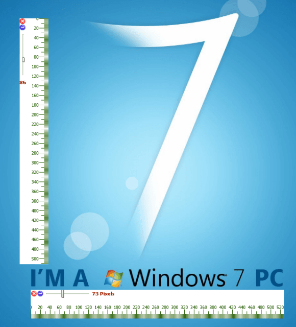 Desktop ruler