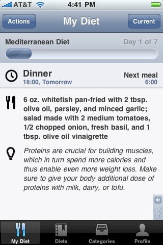 Diet2Go Free iPad iPhone and iPod Touch app to lose weight