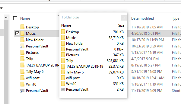 tool to check folder size in windows