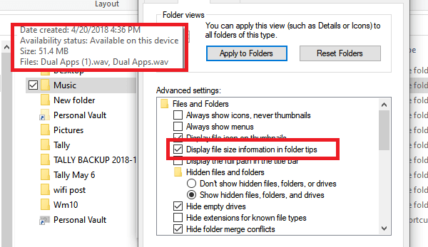 folder file size viewer