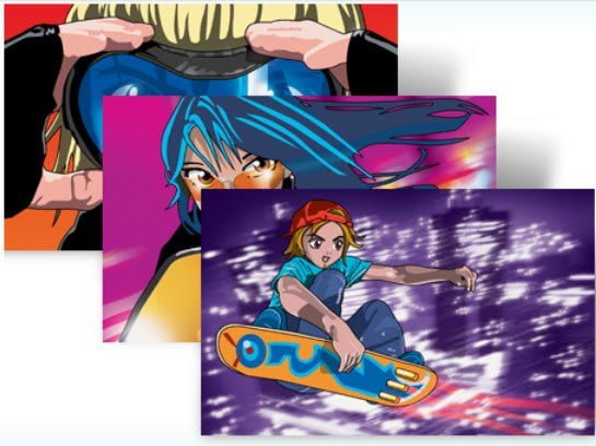 Download Classic Manga Action theme for Windows 7