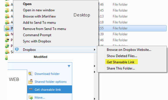 dropbox share file