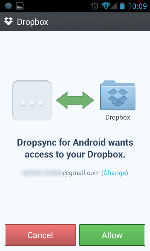 dropsync for android