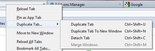 how to open a duplicate tab in chrome