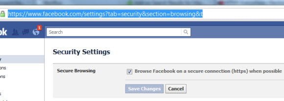 Facebook Enable HTTPS