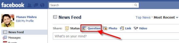 Facebook to launch 'Question', a Social way to get your queries replied