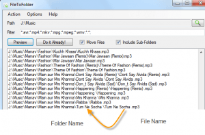 Automatically move files to folders with same name