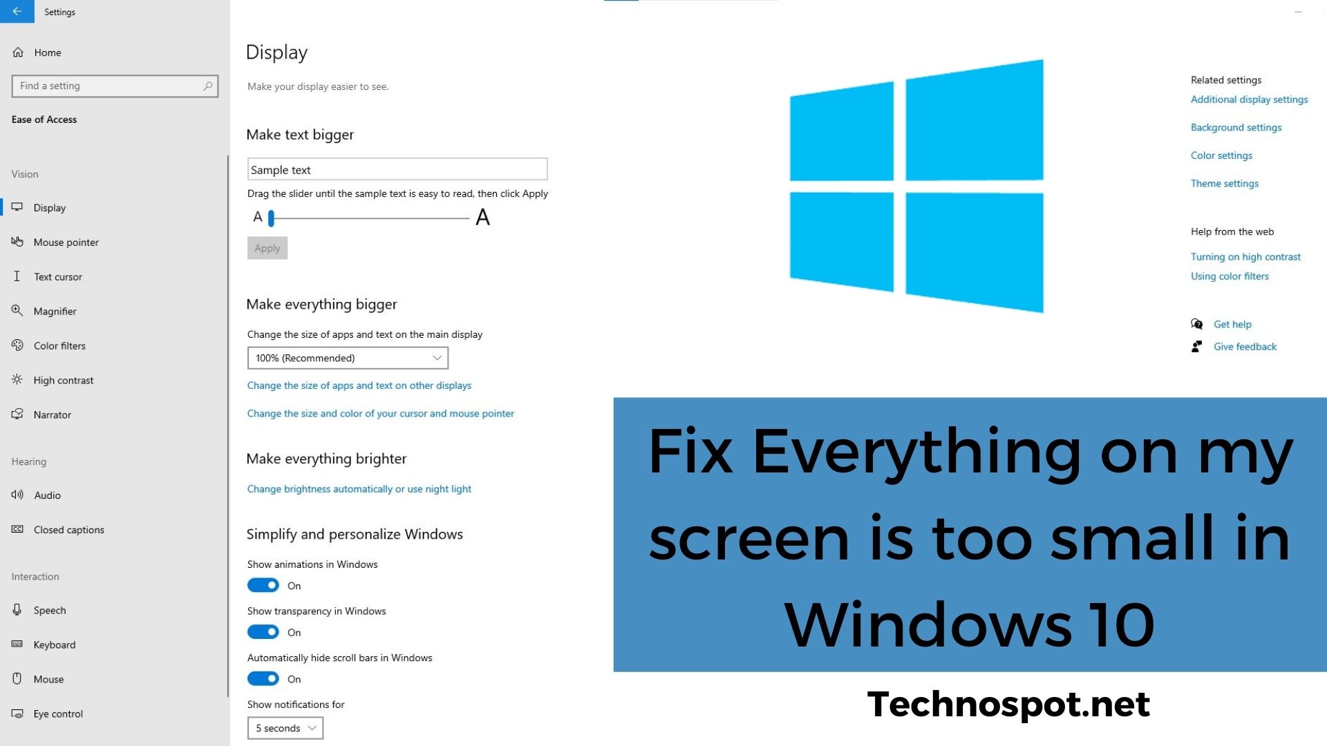 How To Fix Everything On My Screen Is Too Small In Windows 10