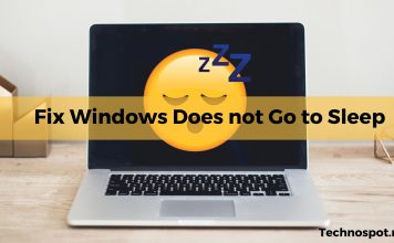 Fix Windows Does not Go to Sleep