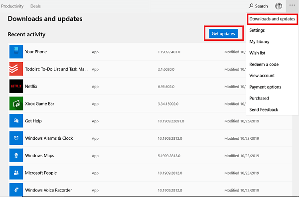Force Update Store Apps in Windows 10