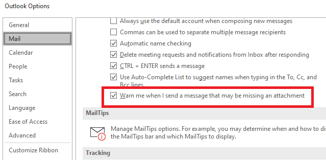 outlook for mac attachment reminder