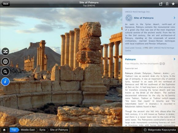 Fotopedia Palmyra Information
