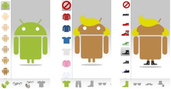 Free Android app to Create your Own Avatar which is lookalike of official Android Mascot