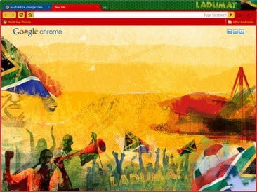 Free Download South Africa theme for Google Chrome
