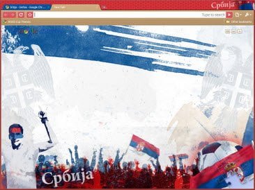 Free Download serbia theme for Google Chrome