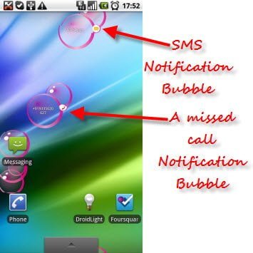 Get notifications on Bubbles Live Wallpaper for Android free