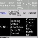 Get the PNR status with Free Indian Rail Info Android App