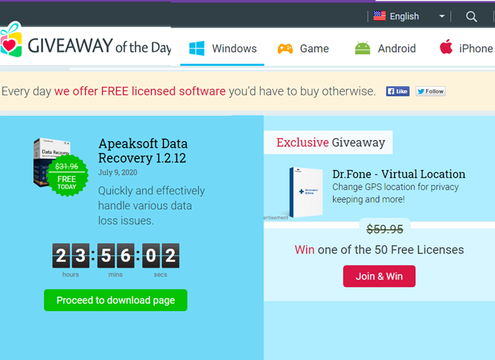 Get Licensed Software for Free with GiveAwayOfTheDay
