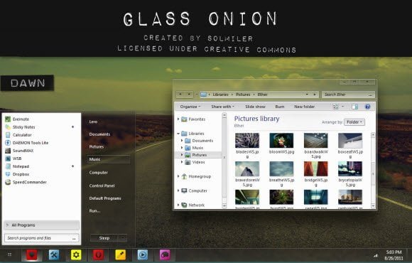 windows 7 black glass theme free download