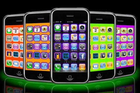 Glow the iPhone and iPod icons to personalize