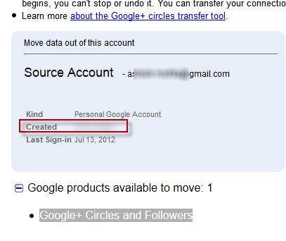 how to check when gmail account was created