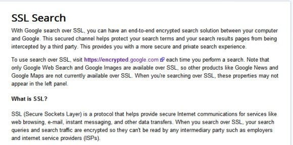 Google SSL Search