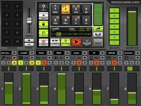 GrooveMaker Free iPad app to create awesome remix