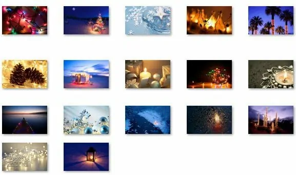Christmas New Year Themes Windows 10/8/7