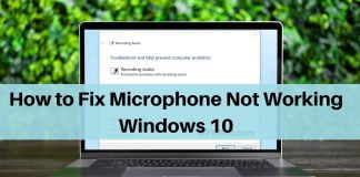 Fix Microphone Not Working Windows
