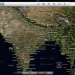 Indian Satellite Map on World Atlas HD
