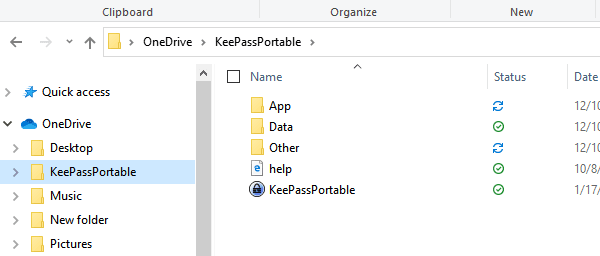 KeePass Portable Application