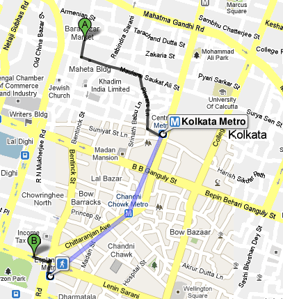 Metro in Google Maps