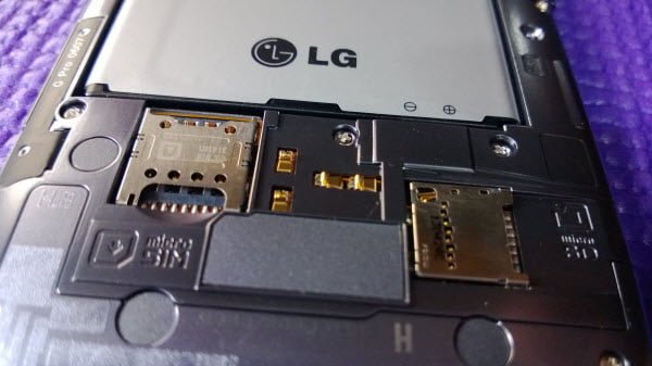 MicroSD and SIm Lot on LG Optimus G Pro