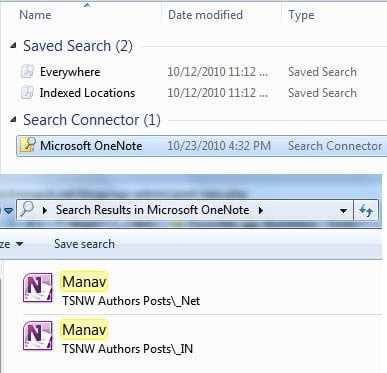 Microsoft OneNote Search Connector
