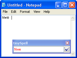 free Spell checker to Wordpad Notepad
